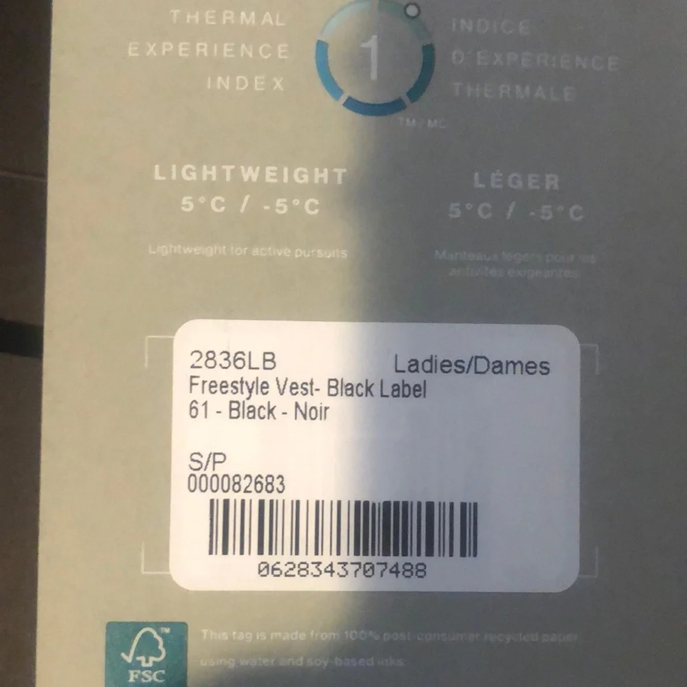 Canada Goose Black Quilted Freestyle Black Label Vest Ladies Small - Picture 10 of 12